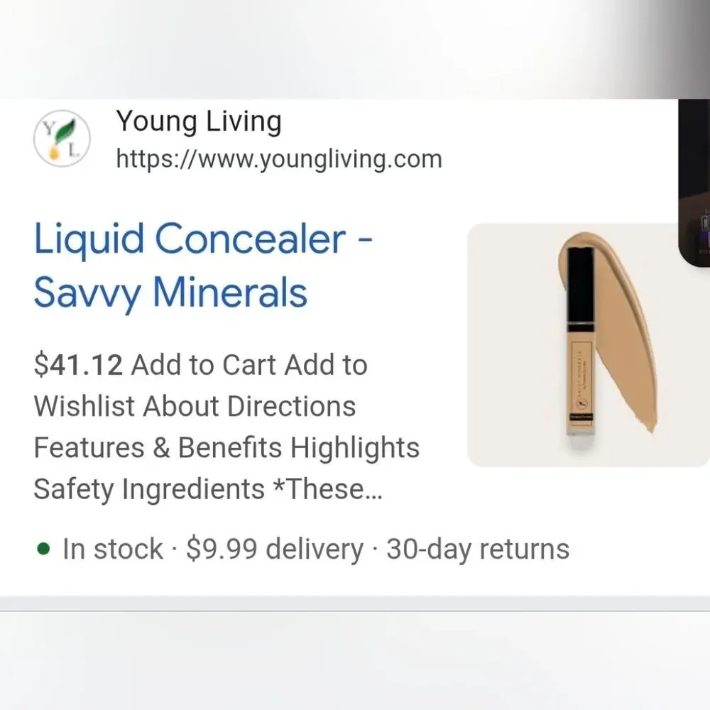 Young Living Savvy Minerals Liquid‎ Foundation - Dark 1 and Medium 2